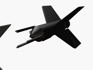 aerobee 300a rocket 3D Model