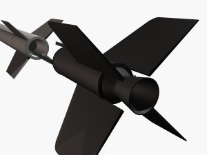aerobee 300a rocket 3D Model