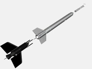 ракета аэроби 300а 3D Модель