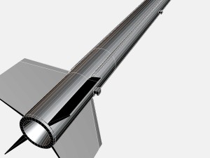 aerobee 300a rocket 3D Model