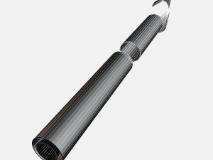 aerobee 300a rocket 3D Model