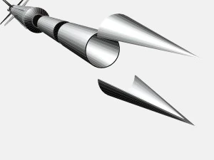 ракета аэроби 300а 3D Модель