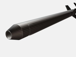 aerobee 300a rocket 3D Model