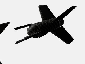 aerobee 300a rocket 3D Model