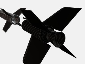 aerobee 300a rocket 3D Model