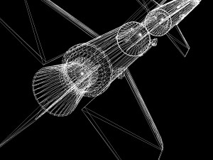 aerobee 300a rocket 3D Model