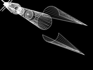 aerobee 300a rocket 3D Model