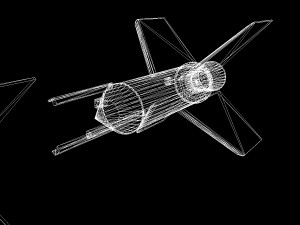 aerobee 300a rocket 3D Model