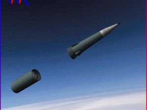 pershing ii ballistic missile 3D Model