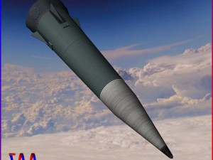 pershing ii ballistic missile 3D Model