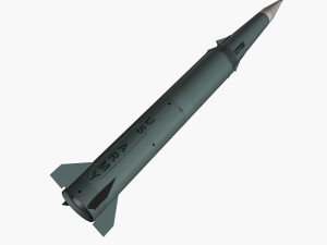 pershing ii ballistic missile 3D Model