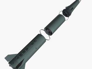 pershing ii ballistic missile 3D Model