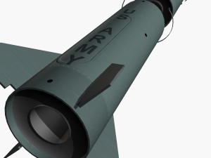 pershing ii ballistic missile 3D Model
