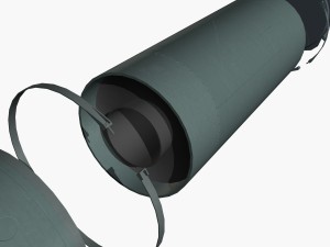 pershing ii ballistic missile 3D Model