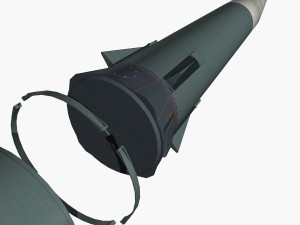 pershing ii ballistic missile 3D Model