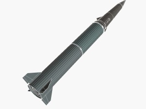 pershing ii ballistic missile 3D Model