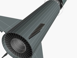 pershing ii ballistic missile 3D Model