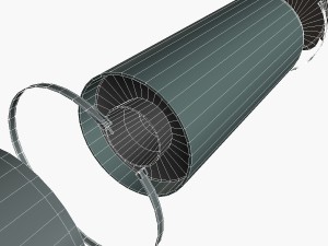 pershing ii ballistic missile 3D Model