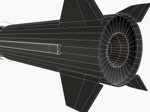pershing ii ballistic missile 3D Model