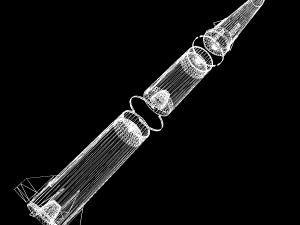 pershing ii ballistic missile 3D Model