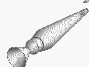 nano rocket 3D Модель