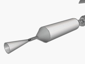 nano rocket 3D Модель