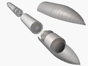 nano rocket 3D Модель
