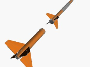 gamma centauro rocket 3D Model