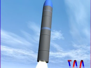 missile balistique jl-2 Modèle 3D