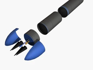 jl-2 ballistic missile 3D Model