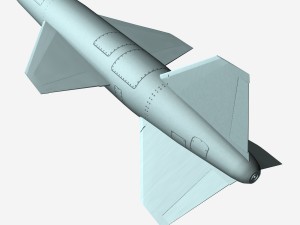 kn-01-silkworm cruise missile 3D Model