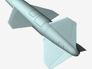 Крылатая ракета КН-01-Шелкопряд 3D Модель
