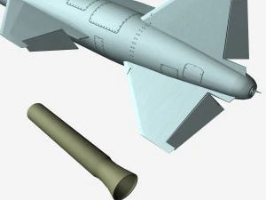 Крылатая ракета КН-01-Шелкопряд 3D Модель