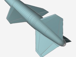 kn-01-silkworm cruise missile 3D Model
