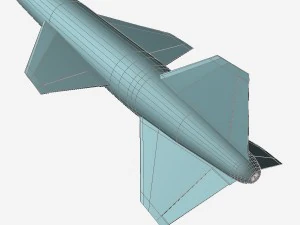 Крылатая ракета КН-01-Шелкопряд 3D Модель