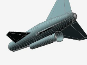 Крылатая ракета КН-01-Шелкопряд 3D Модель