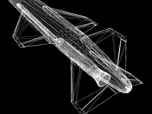Крылатая ракета КН-01-Шелкопряд 3D Модель