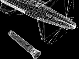 Крылатая ракета КН-01-Шелкопряд 3D Модель