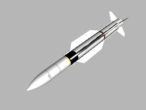 navy sm-2 blk iiia missile 3D मॉडल