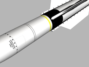 navy sm-2 blk iiia missile 3D मॉडल