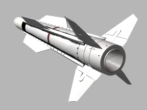 navy sm-2 blk iiia missile 3D मॉडल
