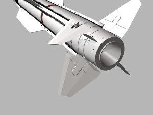 navy sm-2 blk iiia missile 3D मॉडल
