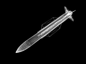 navy sm-2 blk iiia missile 3D मॉडल