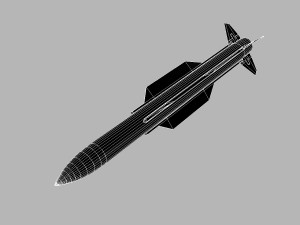 navy sm-2 blk iiia missile 3D मॉडल