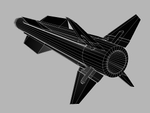 navy sm-2 blk iiia missile 3D मॉडल