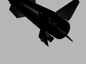 navy sm-2 blk iiia missile 3D मॉडल