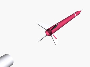 beta centauro rocket Modelo 3D
