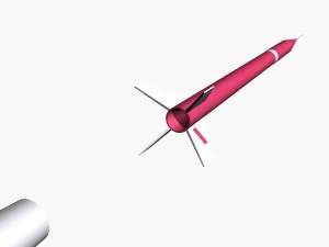 beta centauro rocket 3D Model