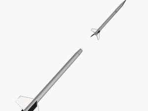 beta centauro rocket Modelo 3D