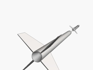 beta centauro rocket Modelo 3D